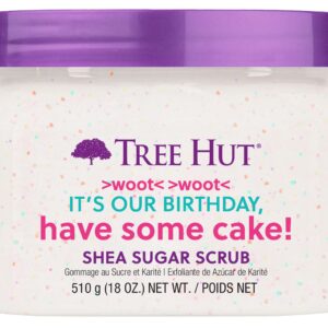 Tree Hut Exfoliating Shea Sugar Scrub Birthday Cake, 18 oz