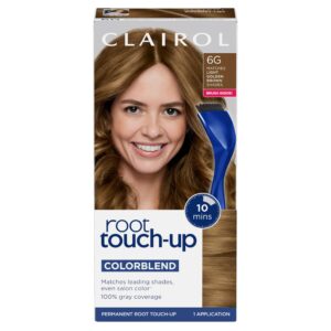 Clairol Root Touch-Up by Nice’n Easy Permanent Hair Dye, 6G Light Golden Brown Hair Color, Pack of 1