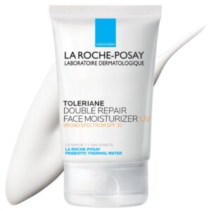 La Roche Posay Toleriane Double Repair UV SPF Moisturizer for Face, Daily Facial Moisturizer with Sunscreen SPF 30, Niacinamide and Glycerin, Oil Free, Moisturizing Sun Protection