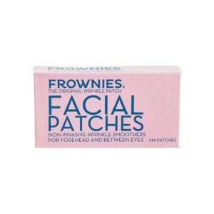 Forehead and Between the Eyes Facial Patches – Hypoallergenic Patches to Smooth & Soften Forehead Horizontal & Eleven Lines – For Overnight Use, 144 count
