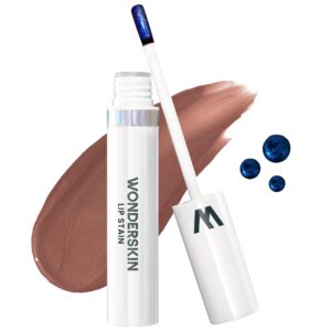 Wonderskin Wonder Blading Lip Stain Peel Off Masque – Long Lasting, Waterproof & Transfer Proof Brown Lip Tint, Matte Finish Peel Off Makeup (Hush Masque)