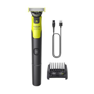 Norelco Philips OneBlade 360 with Connectivity Hybrid Face, Electric Beard Trimmer, Shaver with 360 Blade Tech & 1hr Fast Charge, 1×360 Blade, & 5-in-1 Comb, QP4530/90