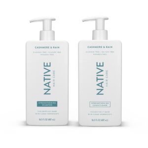 Cashmere & Rain Shampoo and Conditioner Contain Naturally Derived Ingredients | All Hair Types, Color & Treated, Fine to Dry Damaged, Sulfate & Dye Free – 2-Pack