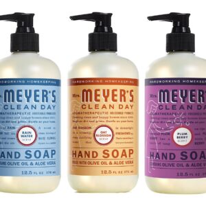 MRS. MEYER’S CLEAN DAY New Spring Scent Variety Pack (Rain Water + Oat Blossom + Plum Berry)