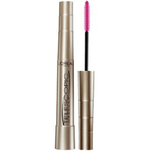 L’Oreal Paris Makeup Telescopic Original Lengthening Mascara, Blackest Black, 0.27 Fl Oz (1 Count)