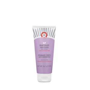 First Aid Beauty – KP Bump Eraser Body Scrub with 10% AHA, Keratosis Pilaris Skin Exfoliator with Glycolic and Lactic acids, Helps Reduce Chicken Skin Bumps, Safe for Sensitive Skin, 2 oz