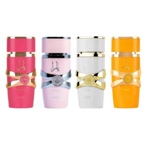 Lattafa Yara (3.4 Fl Oz (Pack of 4), Yara Set)
