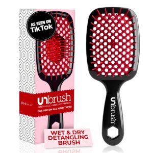 FHI HEAT Unbrush, Red – Detangling Hair Brush Red