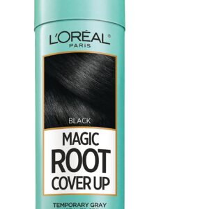 L’Oreal Paris Magic Root Cover Up Gray Concealer Spray Black 2 oz.(Packaging May Vary)
