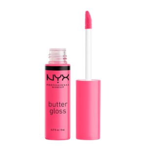 NYX PROFESSIONAL MAKEUP Butter Gloss, Non-Sticky Lip Gloss – Peaches & Cream (Pink Coral)