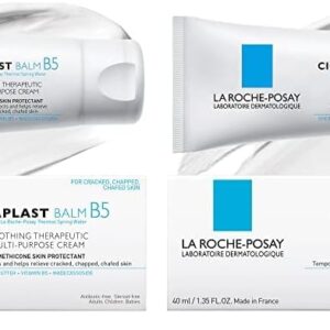 La Roche-Posay Cicaplast Balm B5, Madecassoside + Shea Butter + Vitamin B5 Panthenol, Healing Ointment & Therapeutic Multi Purpose Calming Cream for Dry & Irritated Skin, Paraben Free (Pack of 2)