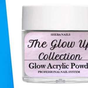 SHEBA NAILS Glow In The Dark Acrylic Powder The Glow Up – 1OZ. – #Selfie