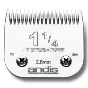 Andis 65690 UltraEdge Carbon-Infused Steel Clipper Blade, Size 1 1/4, 7/64-Inch Cut Length
