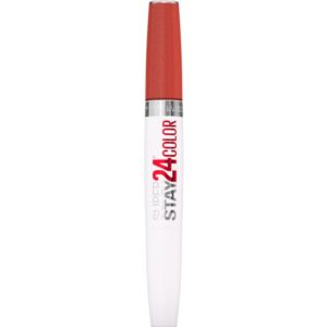 MAYBELLINE Super Stay 24 2-step Long Lasting Liquid Lipstick and Lip Balm, 915 Sultry Amber, 1 count