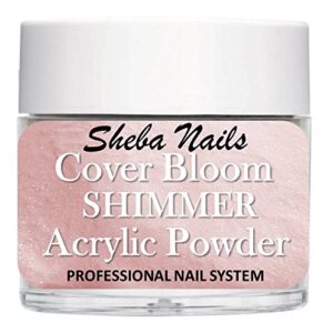 SHEBA NAILS Cover Concealer Shimmer Acrylic Powder – Cover Bloom 1oz.