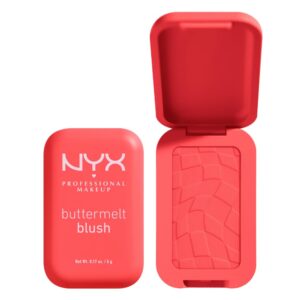 NYX PROFESSIONAL MAKEUP Buttermelt Powder Blush, Fade and Transfer-Resistant Blush, Up to 12HR Make Up Wear, Vegan Formula – Had Butta