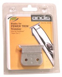 ANDIS Replacement Trimmer Blade Set for Power Trim Trimmer (1/150 inch/0.1mm) (Model:32350)