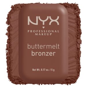NYX PROFESSIONAL MAKEUP Matte Buttermelt Bronzer, Longwear Face Makeup with Up to 12 Hours of Wear, Vegan Formula – Do Butta (Deep Golden)