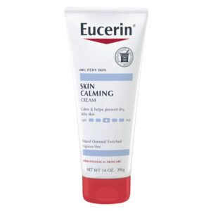 Eucerin Skin Calming Cream – Full Body Lotion for Dry, Itchy Skin, Natural Colloidal Oatmeal Enriched – 14 oz. Tube