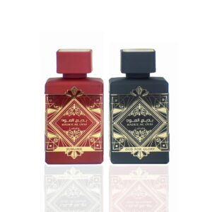 Lattafa Perfumes Bade’e Al Oud for Glory & Bade’e Al Oud Sublime EDP – 100ml (3.4 oz) |Vanilla, Amber, & Oud (VALUE PACK)