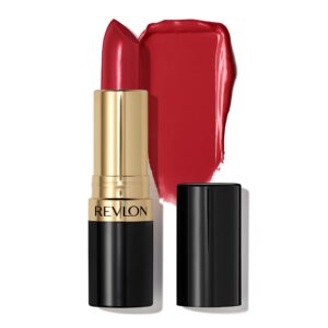 Revlon Super Lustrous Lipstick, Creamy Formula For Soft, Fuller-Looking Lips, Moisturized Feel, 525 Wine With Everything, 0.15 oz