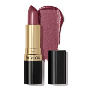 Revlon Super Lustrous Lipstick, Creamy Formula For Soft, Fuller-Looking Lips, Moisturized Feel, 465 Plumalicious, 0.15 oz