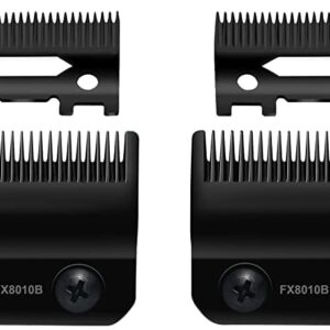 FX8010B Black Graphite Fade Replacement Blades compatible with BaBylissPRO Barberology Replacement Clipper fade Blades FX870/FXF880/FX810/FX825/FX673N,2 Pcs