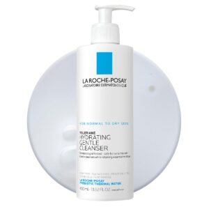 La Roche-Posay Toleriane Hydrating Gentle Face Cleanser, Daily Facial Cleanser with Niacinamide and Ceramides for Sensitive Skin, Moisturizing Face Wash for Normal to Dry Skin, Fragrance Free