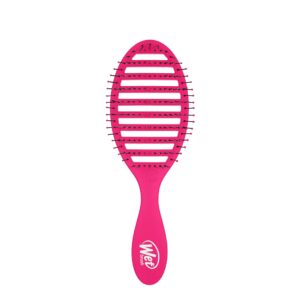 Wet Brush Speed Dry Hair Brush – Pink – Vented Design and Ultra Soft HeatFlex Bristles Are Blow Dry Safe With Ergonomic Handle Manages Tangle and Uncontrollable Hair – Pain-Free
