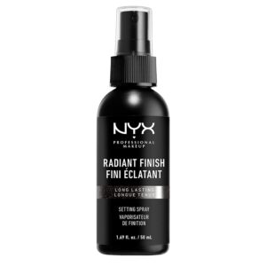 NYX PROFESSIONAL MAKEUP Makeup Setting Spray – Radiant Finish, Long-Lasting Face Mist with Micro Pearls, Vegan Formula