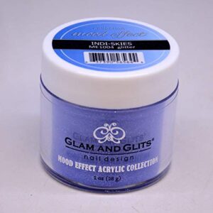 NEW!! Glam snd Glits> Mood Effects Nail Powder> Indi-Skies (Glitter)> 1 oz.