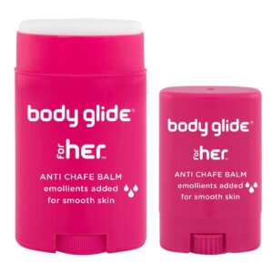 BodyGlide For Her Anti Chafe Balm, 1.5oz & 0.35oz Bundle (USA Sale Only)
