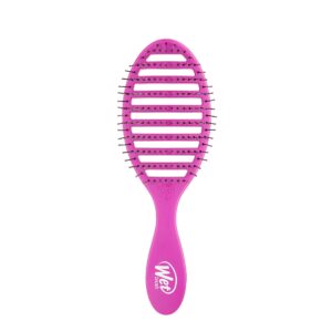 Wet Brush Speed Dry Hair Brush, Purple, Vented Design & Soft HeatFlex Bristles, Blow Dry Safe, Ergonomic Handle Manages Tangles & Uncontrollable Strands, Pain-Free Hair Accessories
