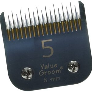 Value Groom Titanium Ceramic #5 Skip Tooth Blade, Blue