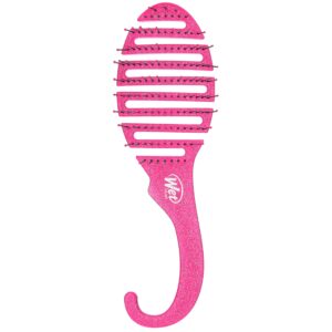 Wet Brush Shower Hair Brush Detangler – Exclusive Ultra-soft IntelliFlex Bristles – Minimizes Pain And Protects Against Split Ends and Breakage – Comb For Women, Men, Wet & Dry Hair – Pink Glitter