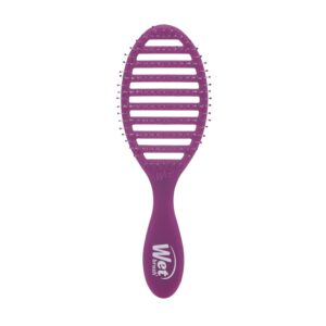 Wet Brush Speed Dry Hair Brush, Purple Frost – Vented Design & Soft HeatFlex Bristles Are Blow Dry Safe – Ergonomic Handle Manages Tangles – Pain-Free Hair Accessories