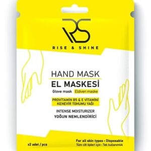 Rise and Shine Hydrating Intensely moisturizing Hand Mask for ALL Skins CONTAINS PROVITAMIN B5 AND VITAMIN E