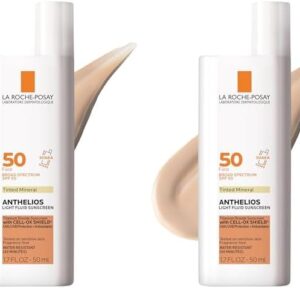 La Roche-Posay Anthelios Tinted Sunscreen SPF 40+, Broad Spectrum SPF + Antioxidants, Titanium Dioxide & Zinc Oxide Sunscreen, 4 Flexible Shades With No White Cast, Oil Free & Oxybenzone Free