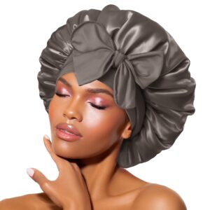 BONNET QUEEN Silk Bonnet for Sleeping Satin Bonnet Hair Bonnet Silk Hair Wrap Head Wraps Tie Bonnet Night Sleep Hat for Natural Hair