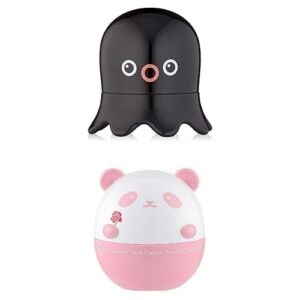 TONYMOLY Tako Pore Black Head Scrub Stick Panda’s Dream Rose Hyaluronic Face Cream, Hydrating Moisturizer for All Skin Types, Skin Calming, 5 oz