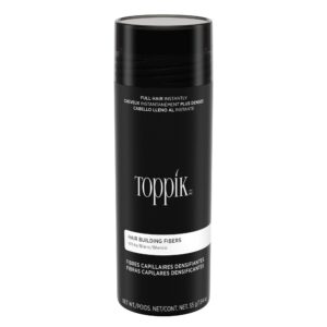 Toppik Hair Building Fibers, Instantly Fill in Thinning Hair for a Fuller, Thicker Look, Natural Keratin Formula for Men & Women, 9 shades and 4 size options