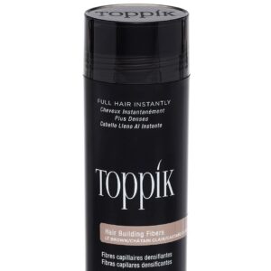 Toppik Hair Building Fibers, Light Brown, 55g Fill In Fine or Thinning Hair Instantly Thicker, Fuller Looking Hair 9 Shades for Men Women