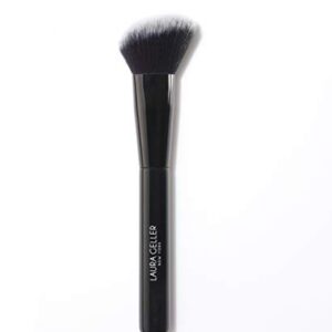 LAURA GELLER NEW YORK Angled Blush Brush Black Wooden Handle