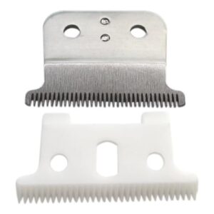 Adjustable Replacement T Blade Carbon Steel Blade Trimmer Replacement Blade for Andis Blackouts, GTX, Andis T-outliner Silver