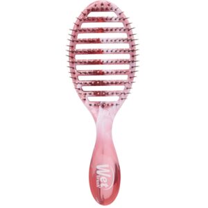 Wet Brush Speed Dry Hair Brush, Pink (Sweet Seaglass) – Vented Design & Soft HeatFlex Bristles Are Blow Dry Safe – Ergonomic Handle Manages Tangles – Pain-Free Hair Accessories