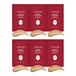TIRTIR Mask Fit Red Cushion Foundation *Trial Kit* #Medium | Japan’s No.1 Choice for Glass skin, Long-Lasting, Lightweight, Buildable Coverage, Semi-Matte