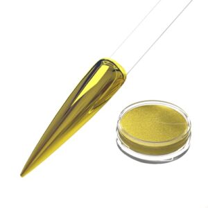 Mirror Chrome Powder for Gel Nail Art (Gold)