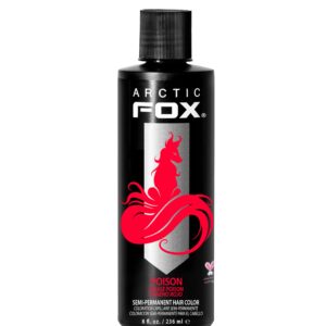 ARCTIC FOX Vegan and Cruelty-Free Semi-Permanent Hair Color Dye (8 Fl Oz, POISON)