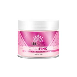 ISB NAILS Acrylic Powder Clear (Clear Pink> 1 Oz)