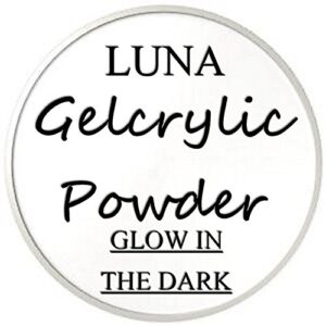 SHEBA NAILS Gelcrylic Acrylic Powder – 1OZ. – Luna White (Glow in the Dark)